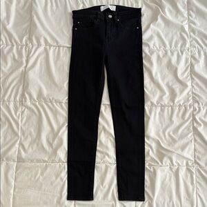 IRO Women's Fitté High-Rise Cropped Jeans in Black Size 26